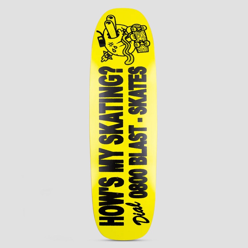 Blast Skates 9.25 Acid Bumper Blaster Skateboard Deck Yellow