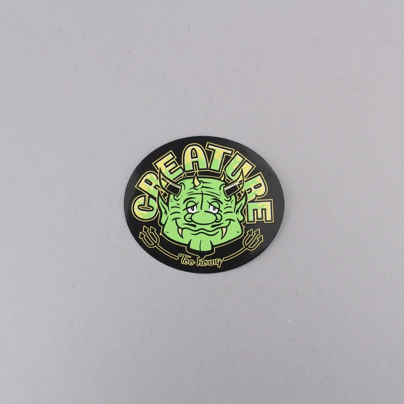 Creature Too Horny Sticker Green