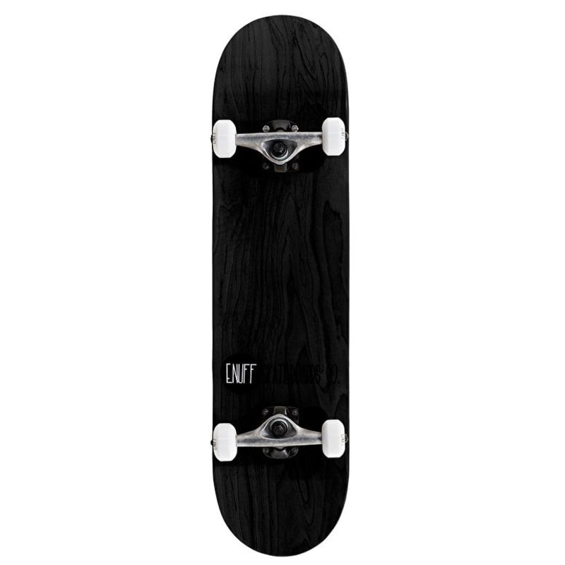 Enuff Logo Stain Skateboard – Black 8.0″
