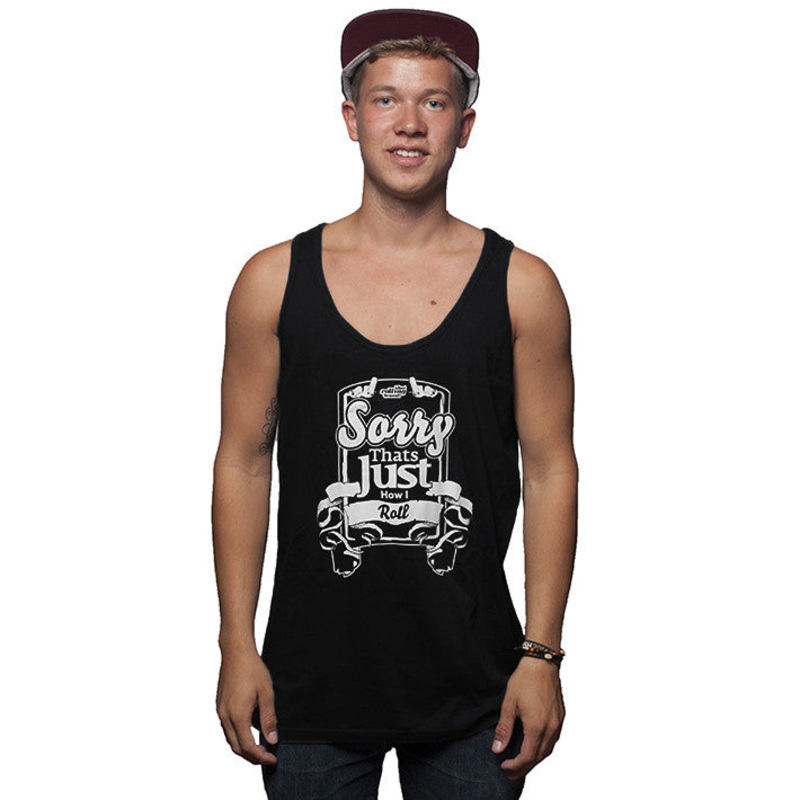 How I Roll Tank Top black S