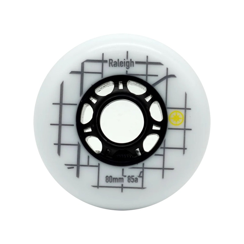 Raleigh 80mm/85A White 8-pack