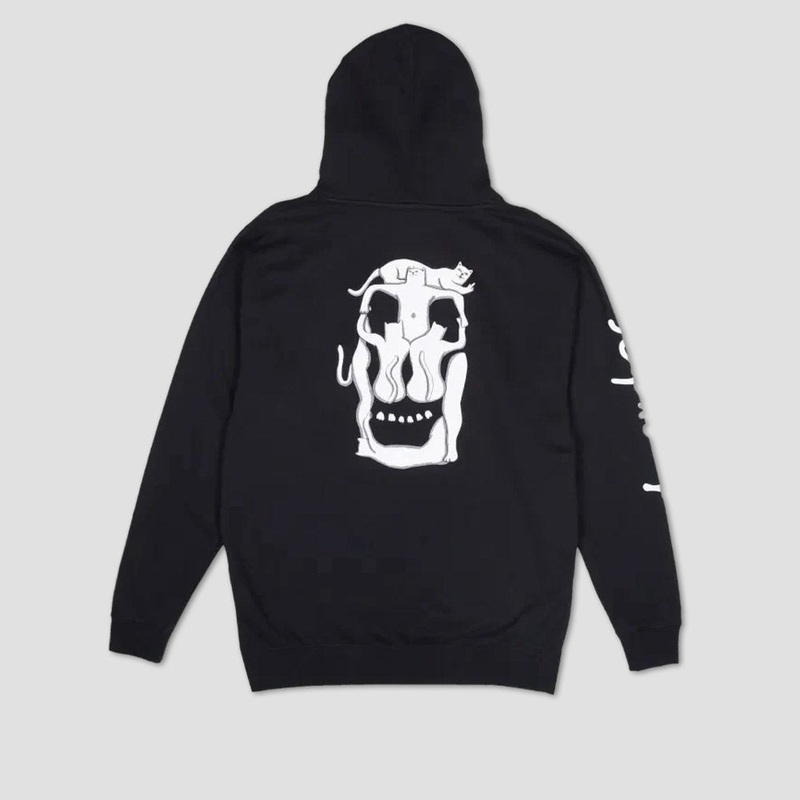 RIPNDIP Nerm Skull Pullover Hood Black Small