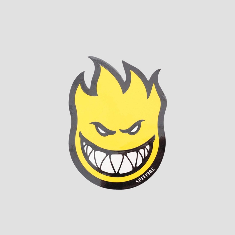 Spitfire Fireball Sticker Small Yellow