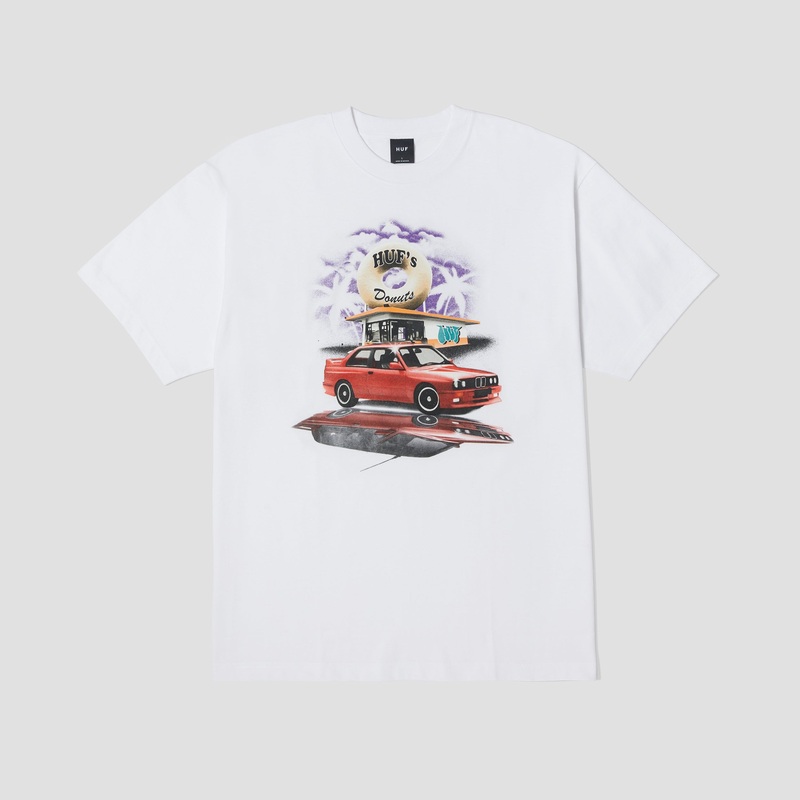 HUF Drive Thru Shortsleeve T-Shirt White Small