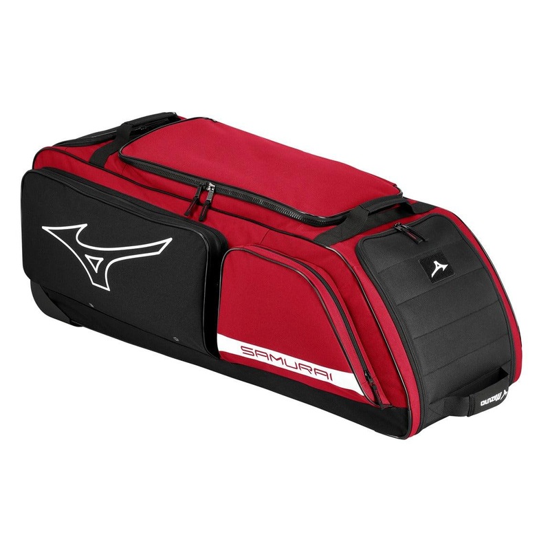 2024 Mizuno Samurai Catcher’s Wheel Bag Red/Black
