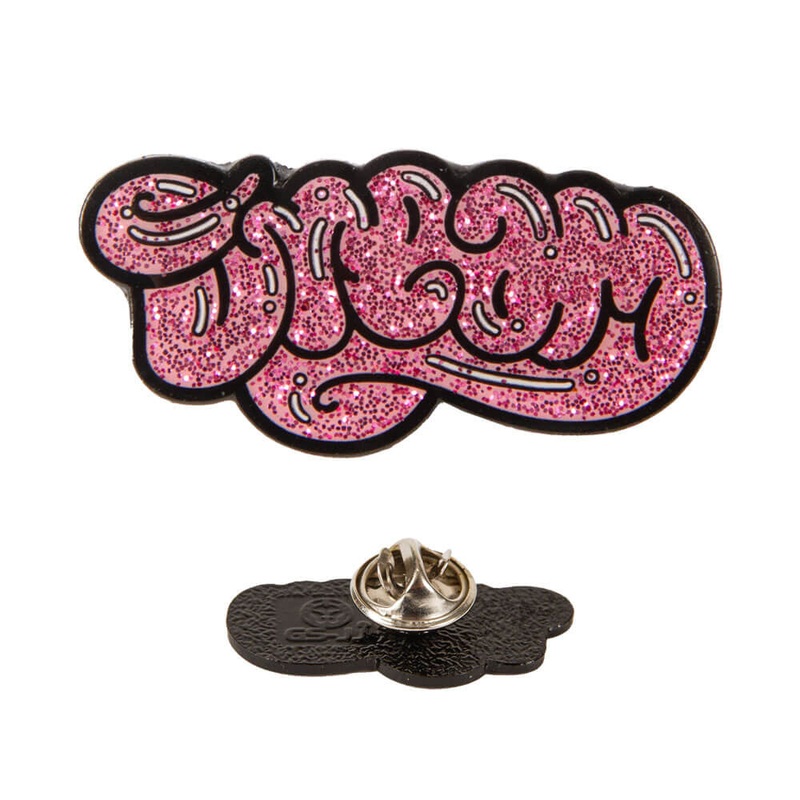Enamel Pin Glitter Pink