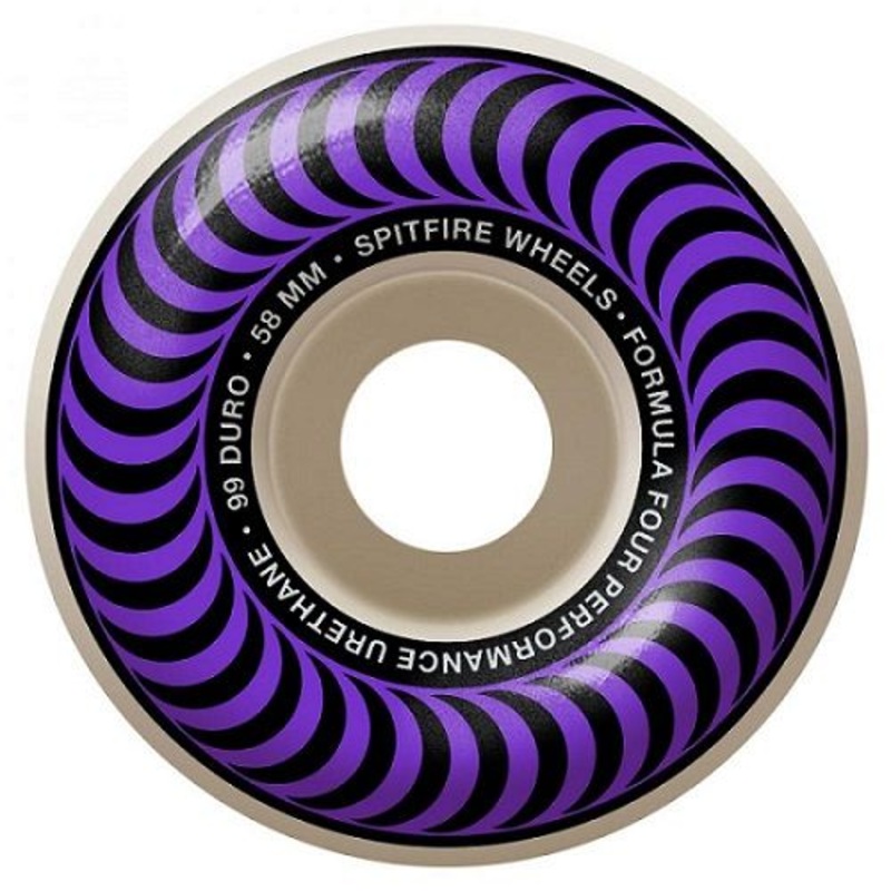 Spitfire Formula Four Classics Purple Skateboard Wheels – 58mm 99du