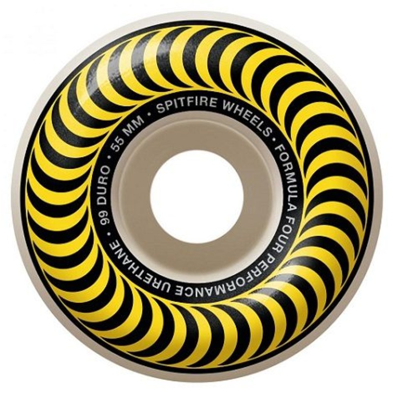 Spitfire Formula Four Classics Yellow Skateboard Wheels – 55mm 99du