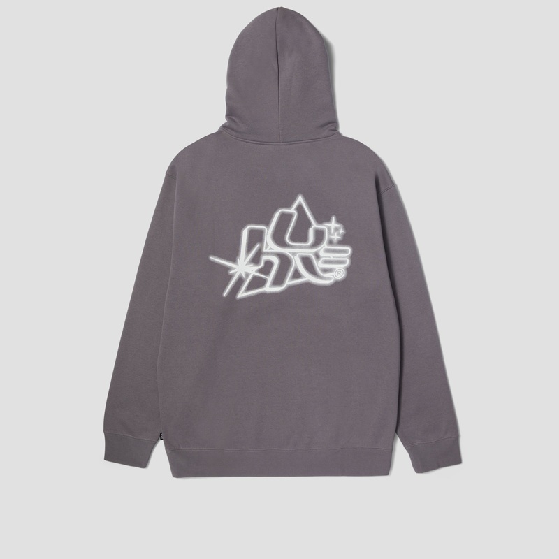 HUF Glow Pullover Hood Light Plum Small