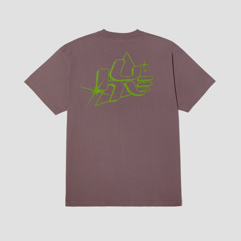 HUF Glow Shortsleeve T-Shirt Light Plum Small