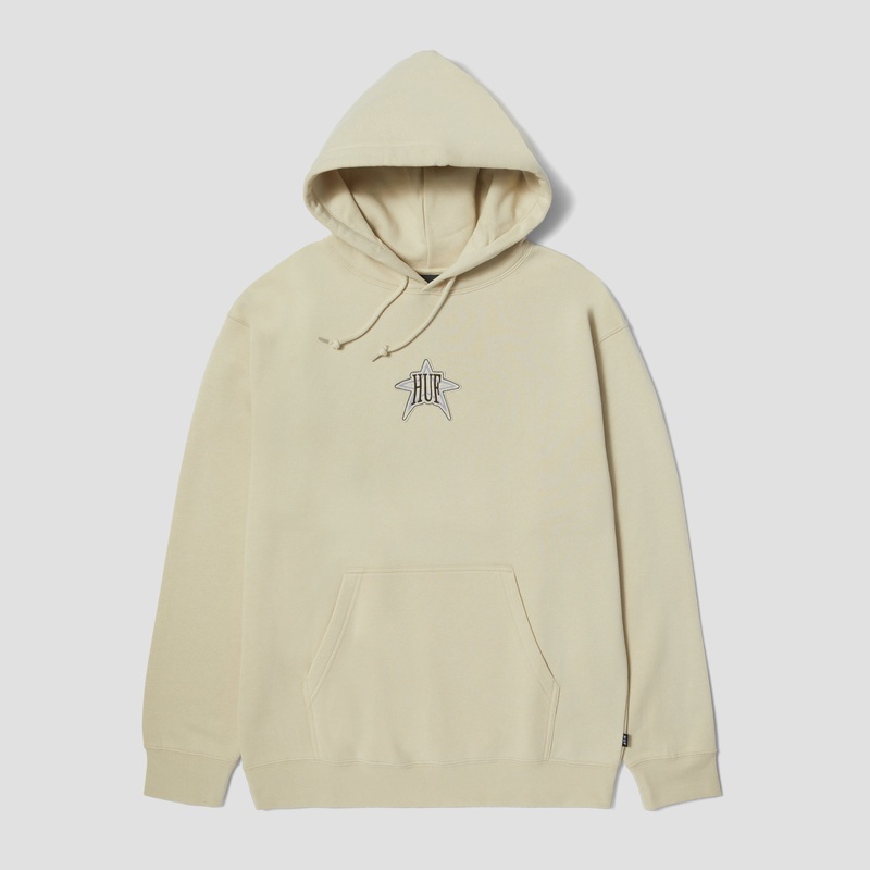 HUF Intergalactic Pullover Hood Stone Small