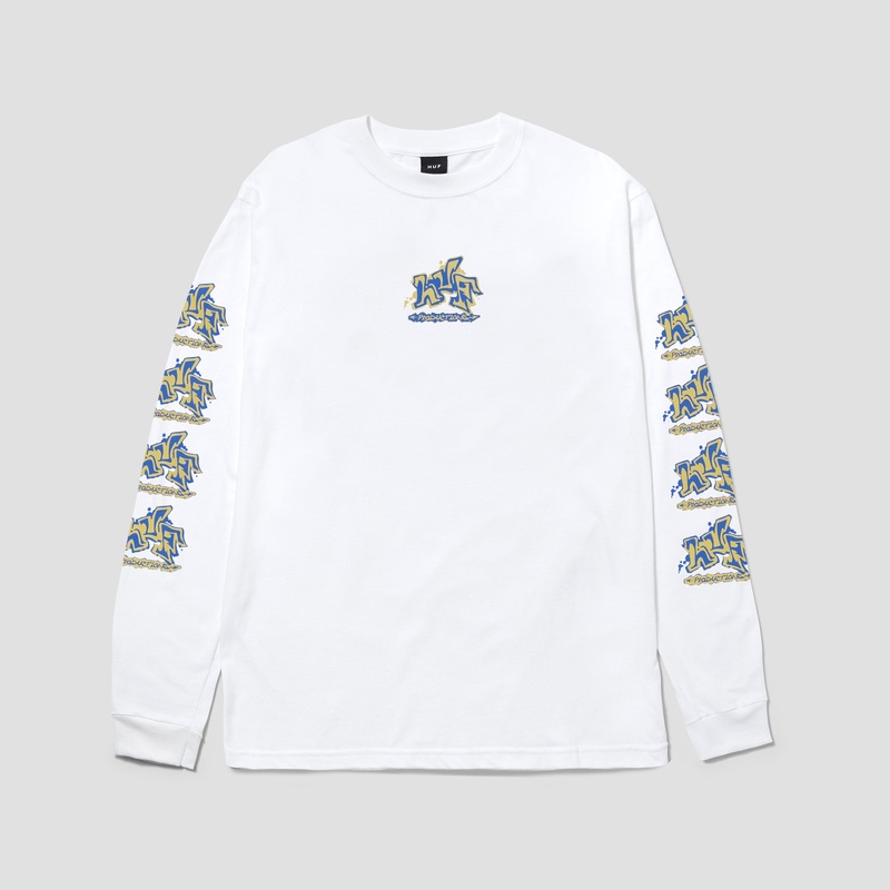 HUF Productions Longsleeve T-Shirt White Small