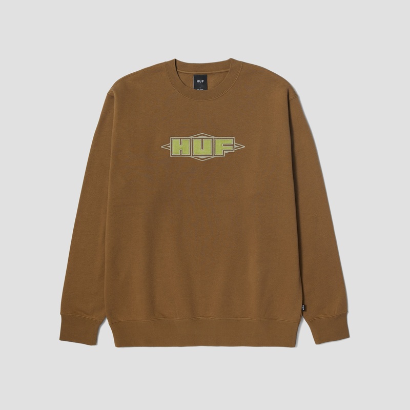 HUF Quality Crewneck Mud Small