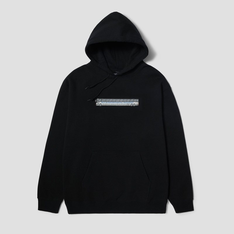 HUF Transport Pullover Hood Black Small