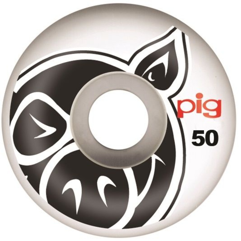 Pig Head Natural Skateboard Wheels – 50mm