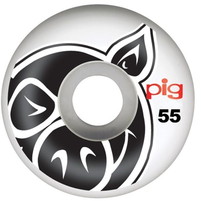 Pig Head Natural Skateboard Wheels – 55mm