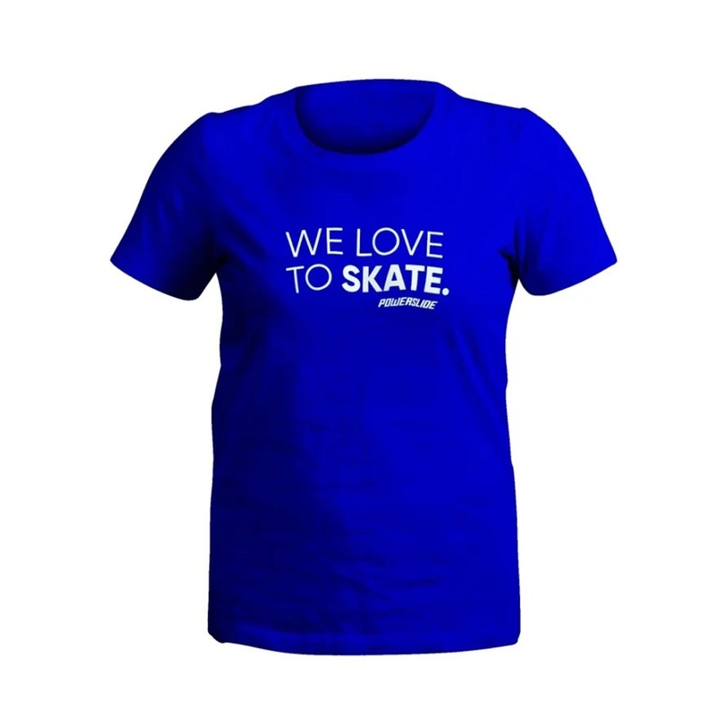 We Love To Skate powerslide blue shirt S
