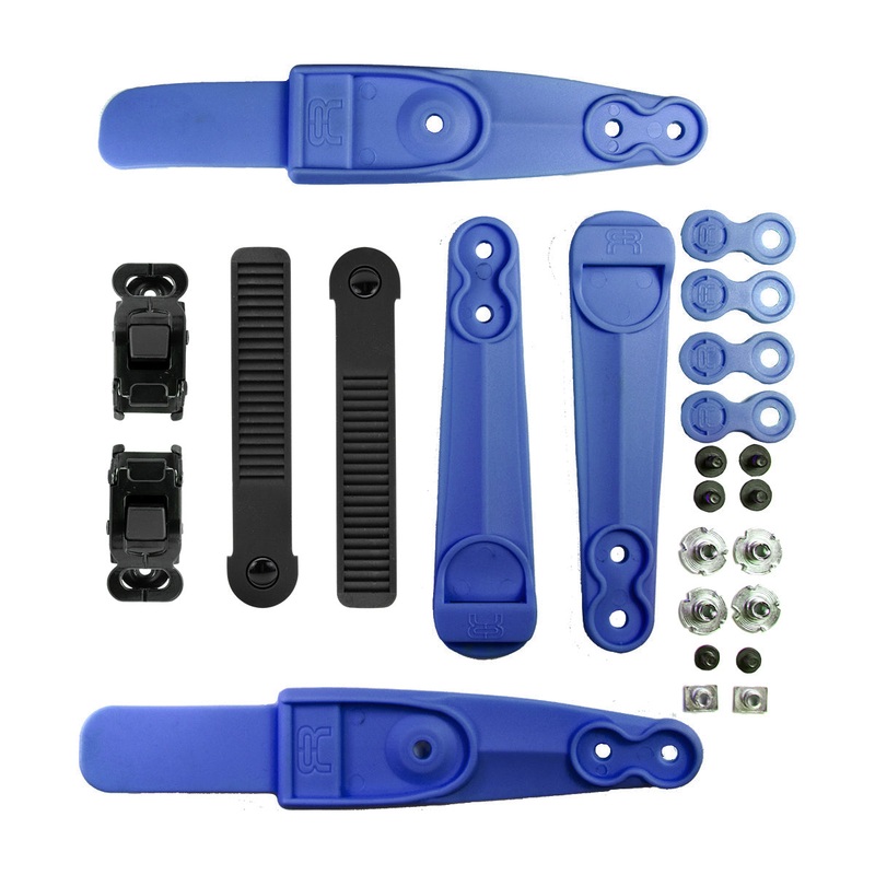 Ankle buckle SBM2 Double Strap logo set blue S