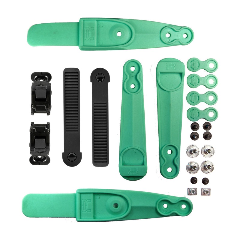 Ankle buckle SBM2 Double Strap logo set teal S