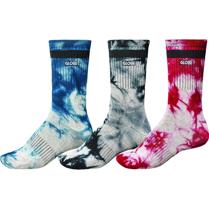 Globe All Tied Up Socks 3 Pack MULTI 7 to 11