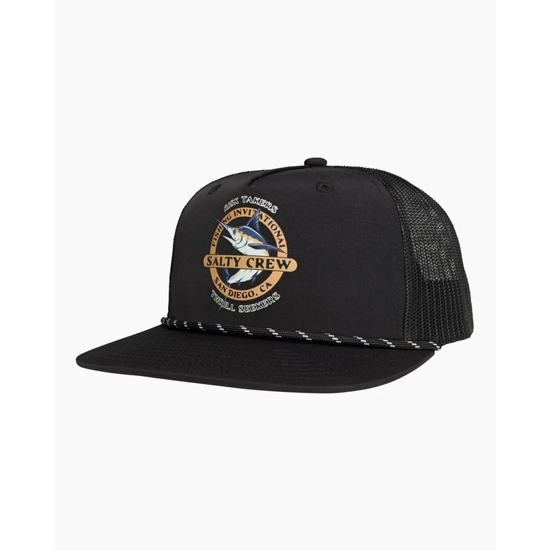 Salty Crew Interclub Trucker Black OSFM