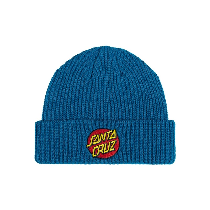 Santa Cruz Classic Dot Patch Boys Beanie TEAL OSFM