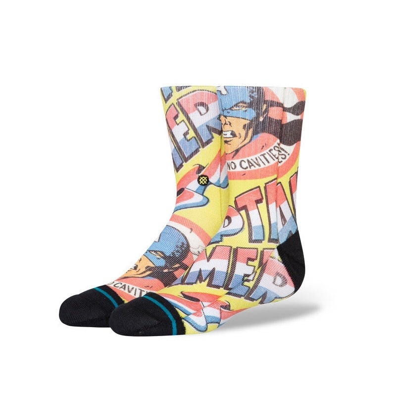 Stance No Cavities Kids Crew Socks YELLOW M