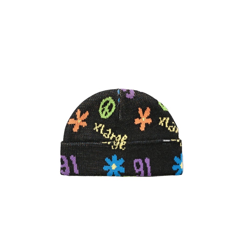 XLarge Peace 91 Mid Beanie BLACK OSFM