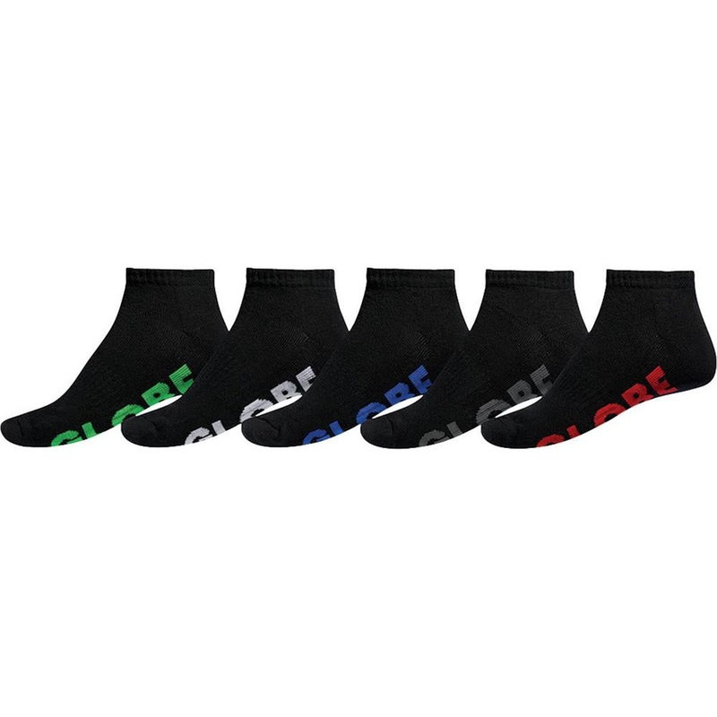 Globe Stealth Ankle Socks 5 Pack BLK 7 to 11