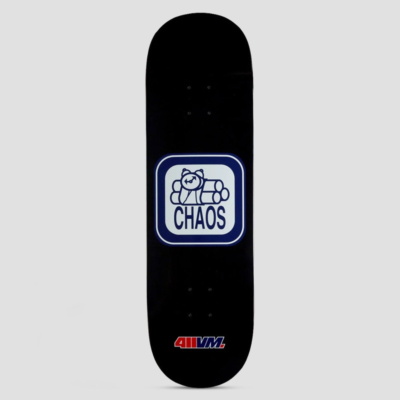 411 9 Chaos EX7 Skateboard Deck Black