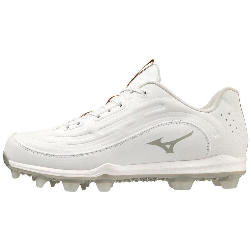 Mizuno Ambition 3 Low TPU Mens Molded Baseball Cleat 6 White