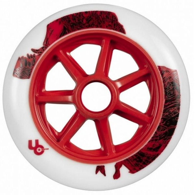 Undercover T-Rex Inline Skate Wheels – 125mm 86a Set of 6