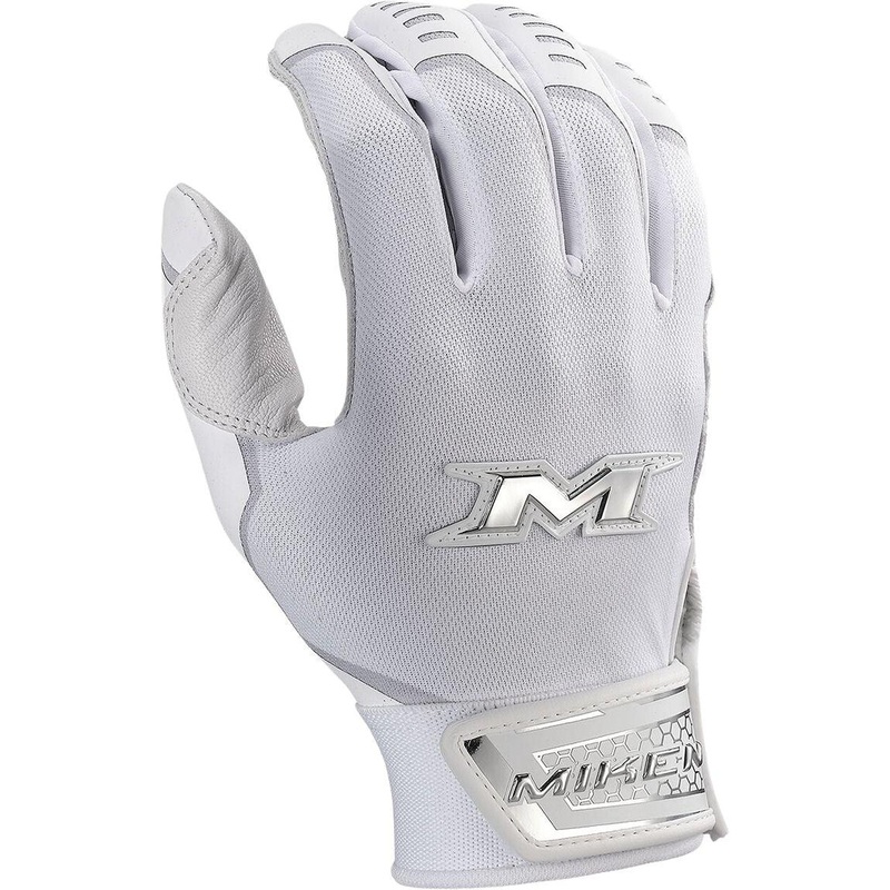 2024 Miken Pro Slo-Pitch Adult Batting Glove M White