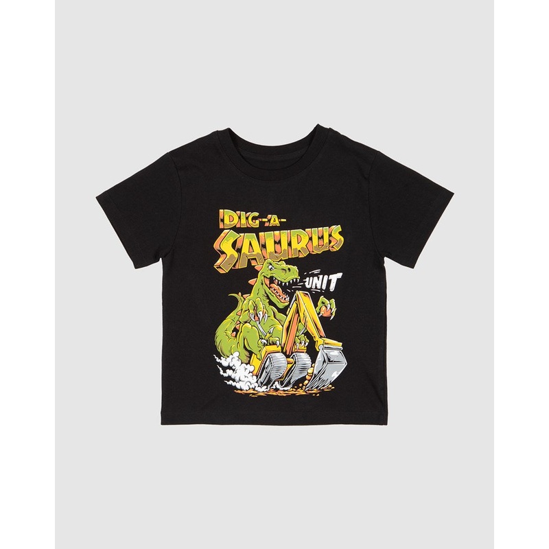 Unit Digger Kids Tee BLACK 0
