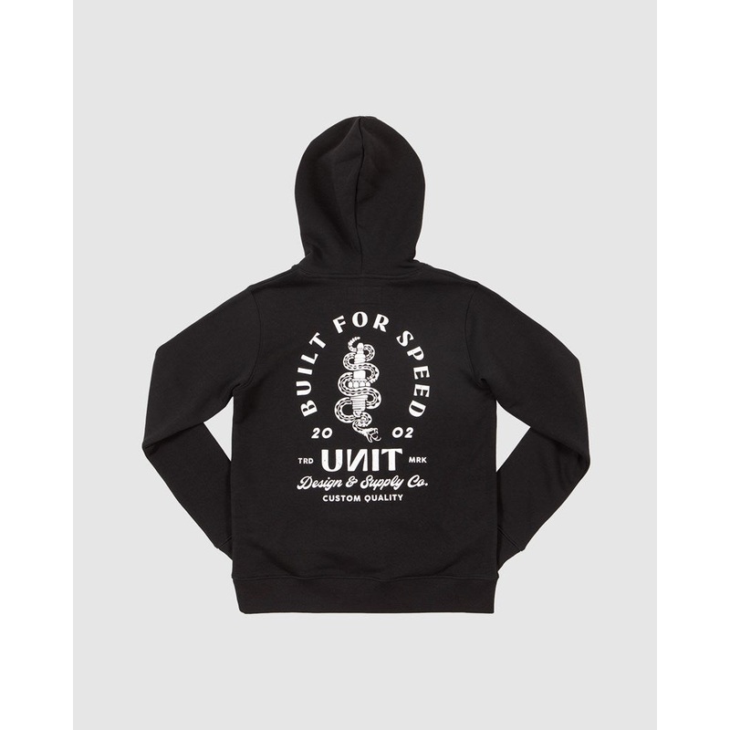 Unit Rattle Youth Hoodie BLACK 10