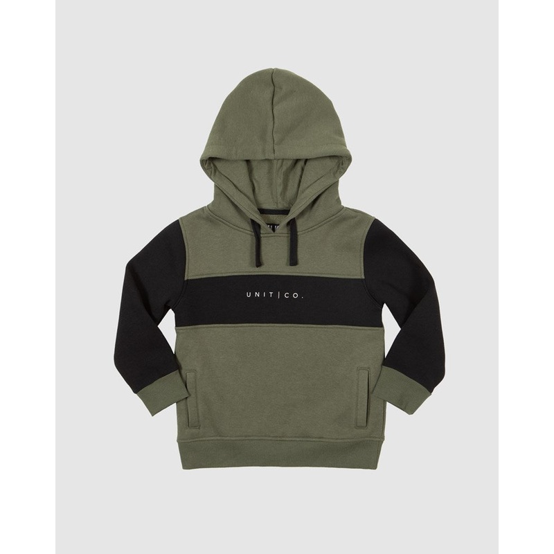 Unit Trestle Kids Hoodie MILITARY 0