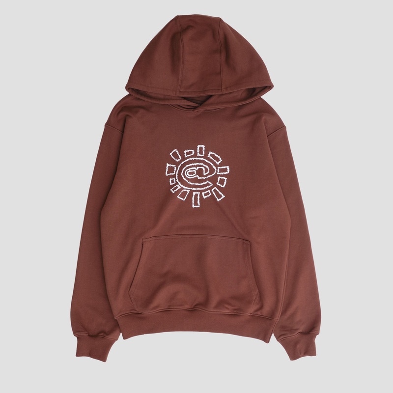 Always Scribble @Sun Hoodie Brown Small