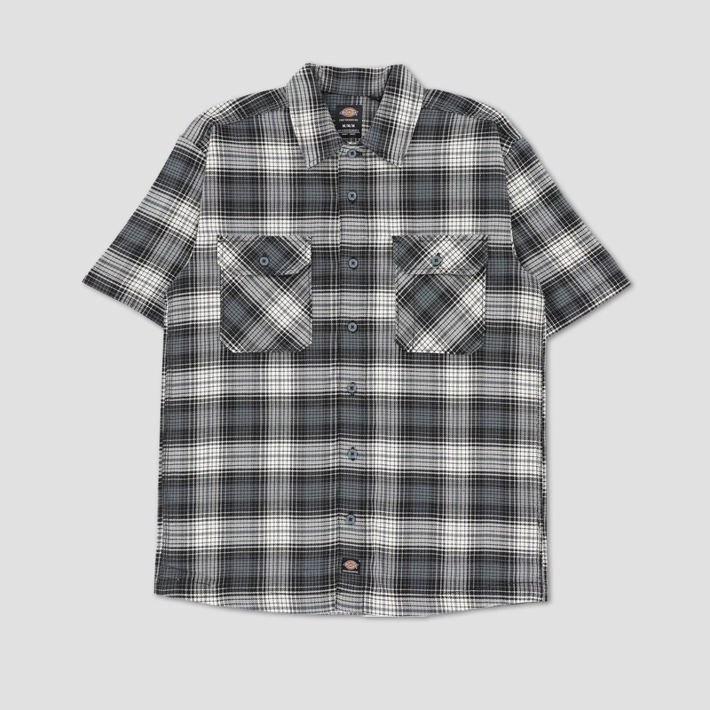 Dickies Mike Anderson Check Shirt Stormy Weather Small