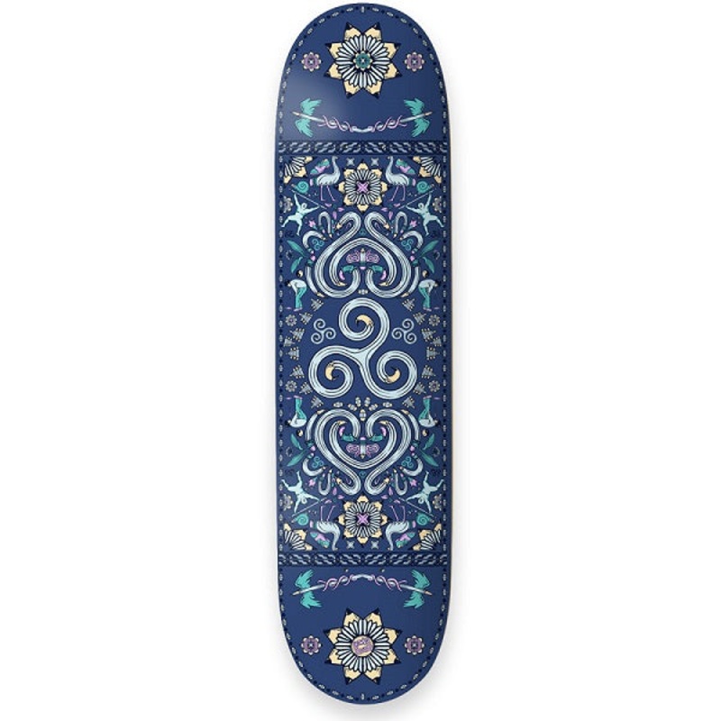 Drawing Boards Positive Patterns Spiral Skateboard Deck – 8.0″