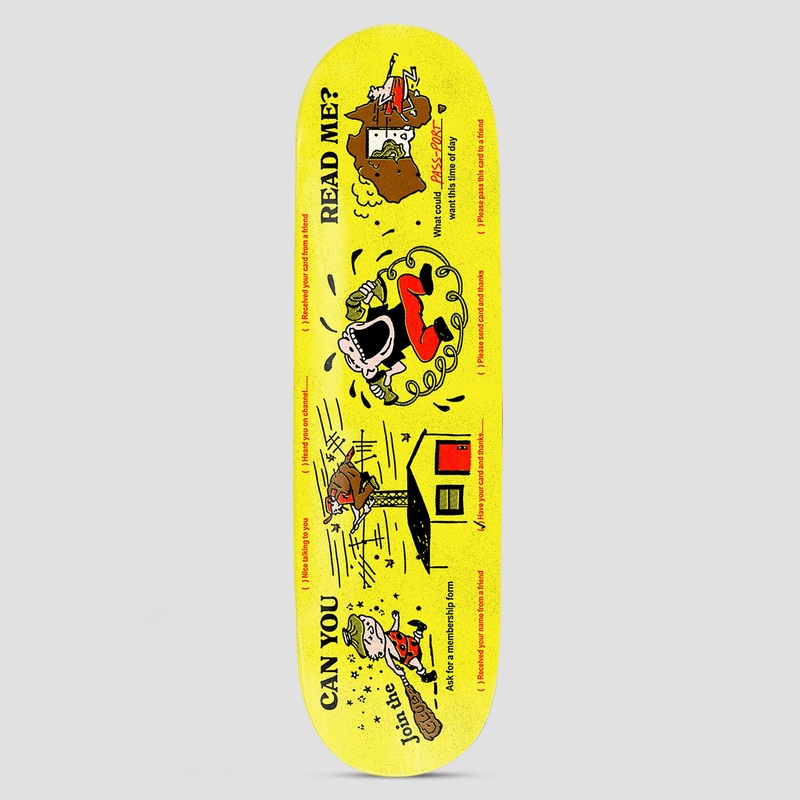 Passport 8.25 Eyeball Series Can You Read Me? Skateboard Deck