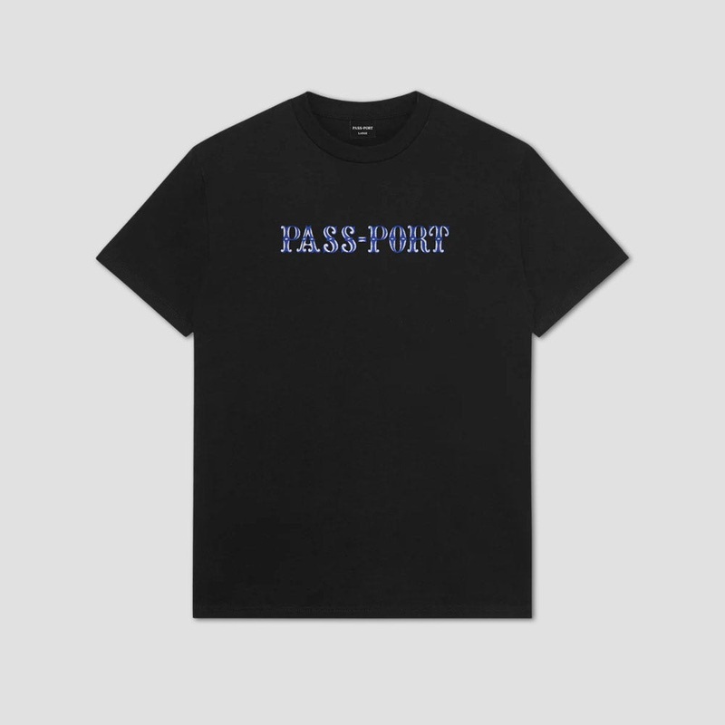 Passport Glint T-Shirt Black Small