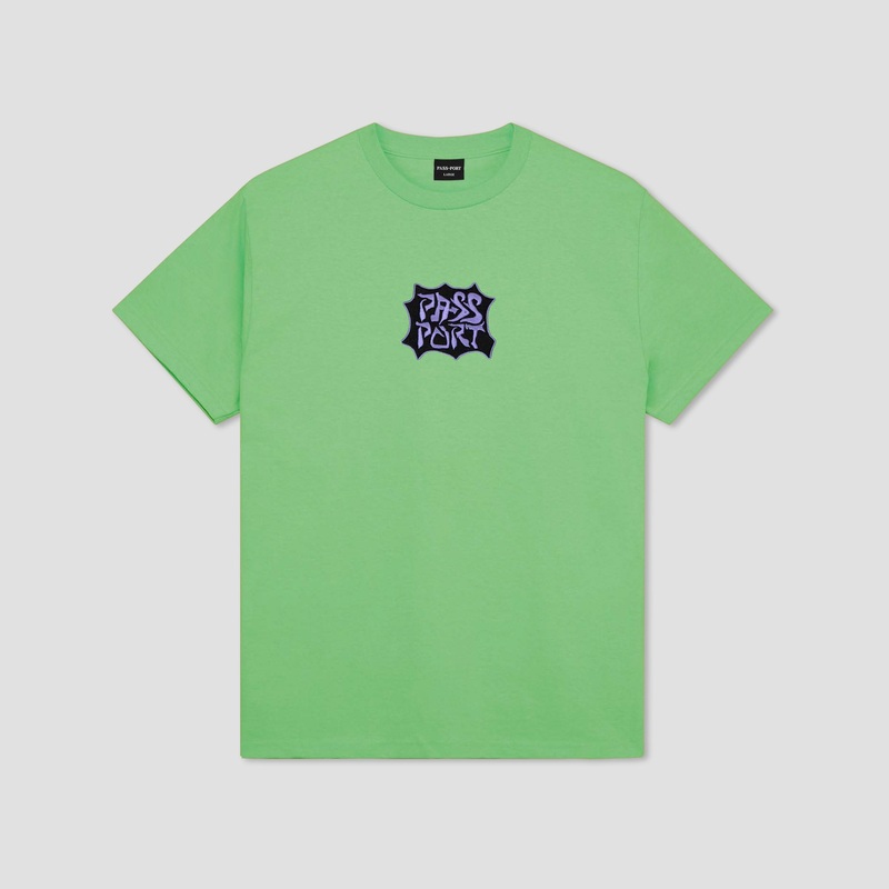Passport Glyph T-Shirt Slime Small