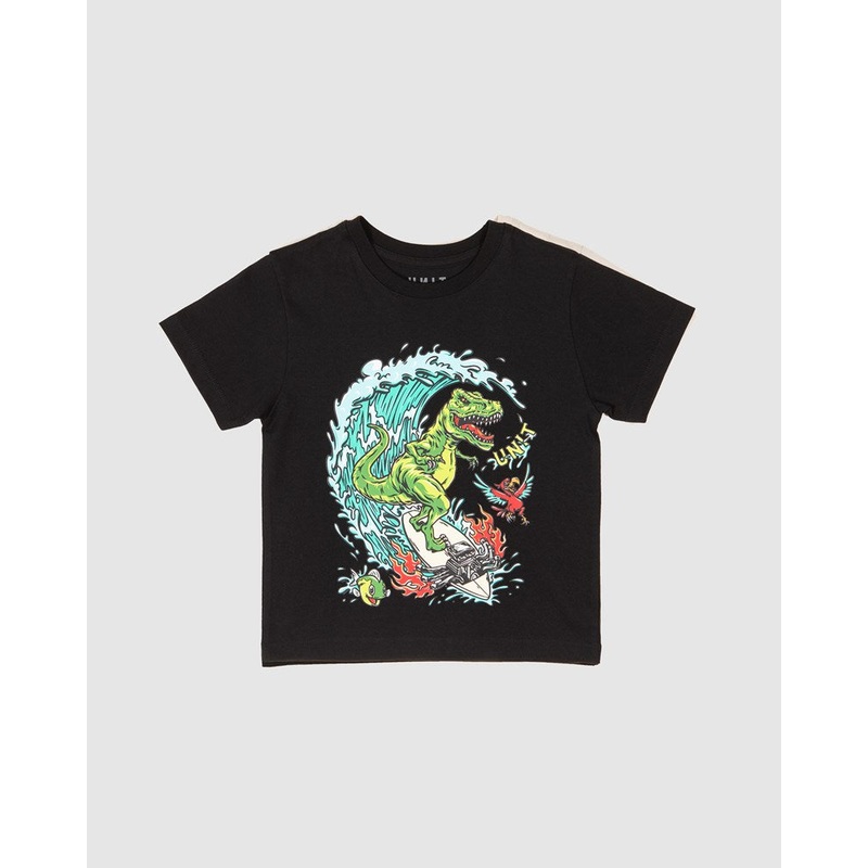 Unit Surf Rex Kids Tee BLACK 0