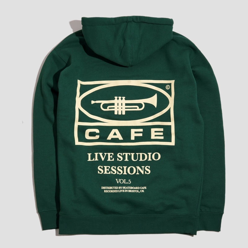 Skateboard Cafe 45 Hood Forest Green / Cream Small