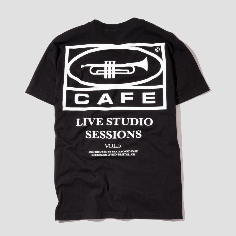 Skateboard Cafe 45 T-Shirt Black / White Small