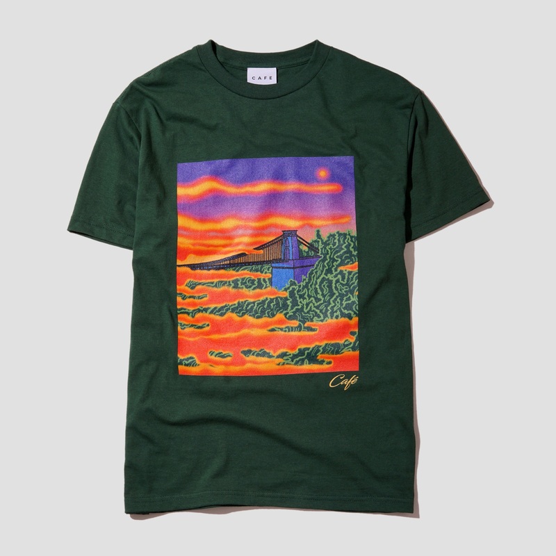 Skateboard Cafe Clifton T-Shirt Forest Green Small