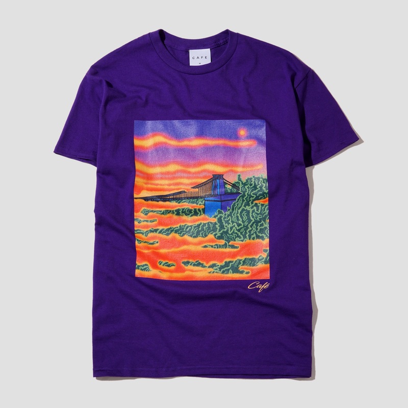 Skateboard Cafe Clifton T-Shirt Purple Small