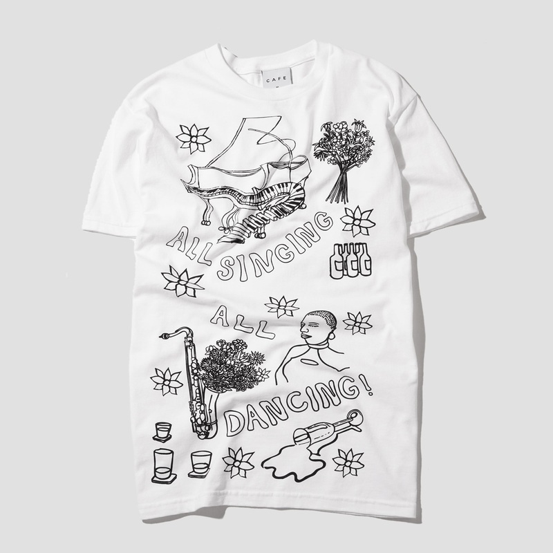 Skateboard Cafe Gaurab Sketches T-Shirt White Small