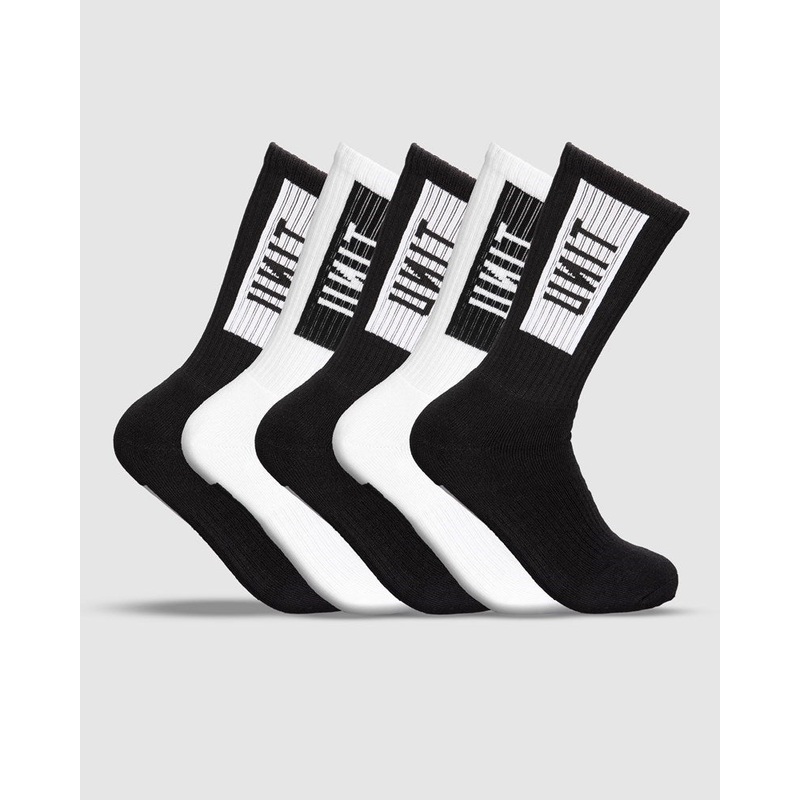 Unit Box Bamboo Hi Lux Socks – 5 Pack MULTI 7 to 11