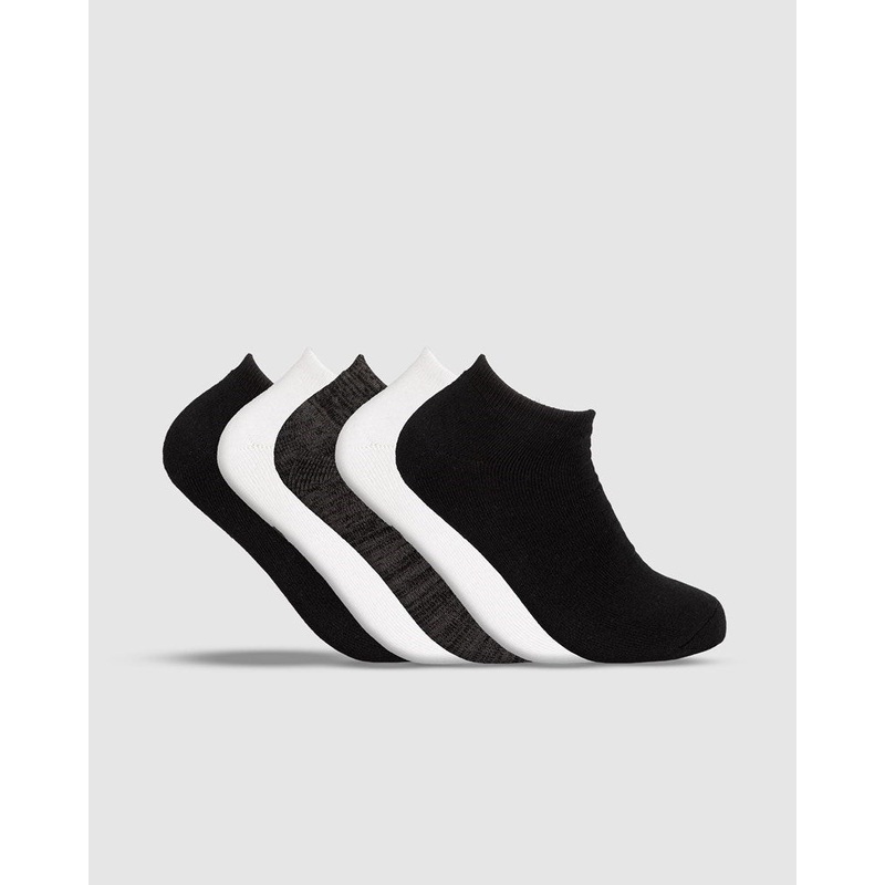 Unit Essential Bamboo No Show Socks – 5 Pack MULTI 7 to 11